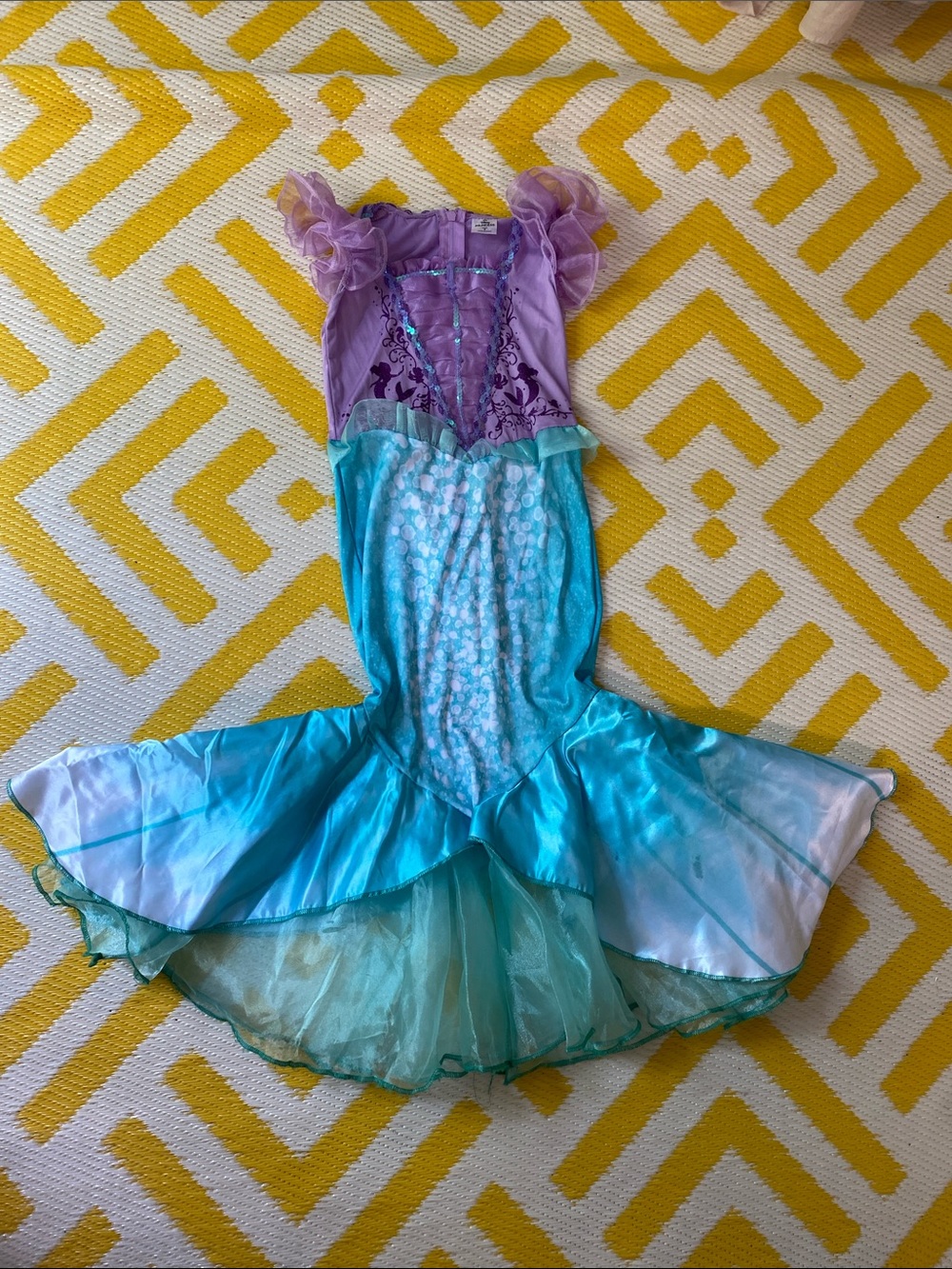 Girls Purple and Teal Mermaid Dress-Up Costume - Disney